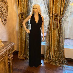 Jessica McClintock Halter Backless Gown